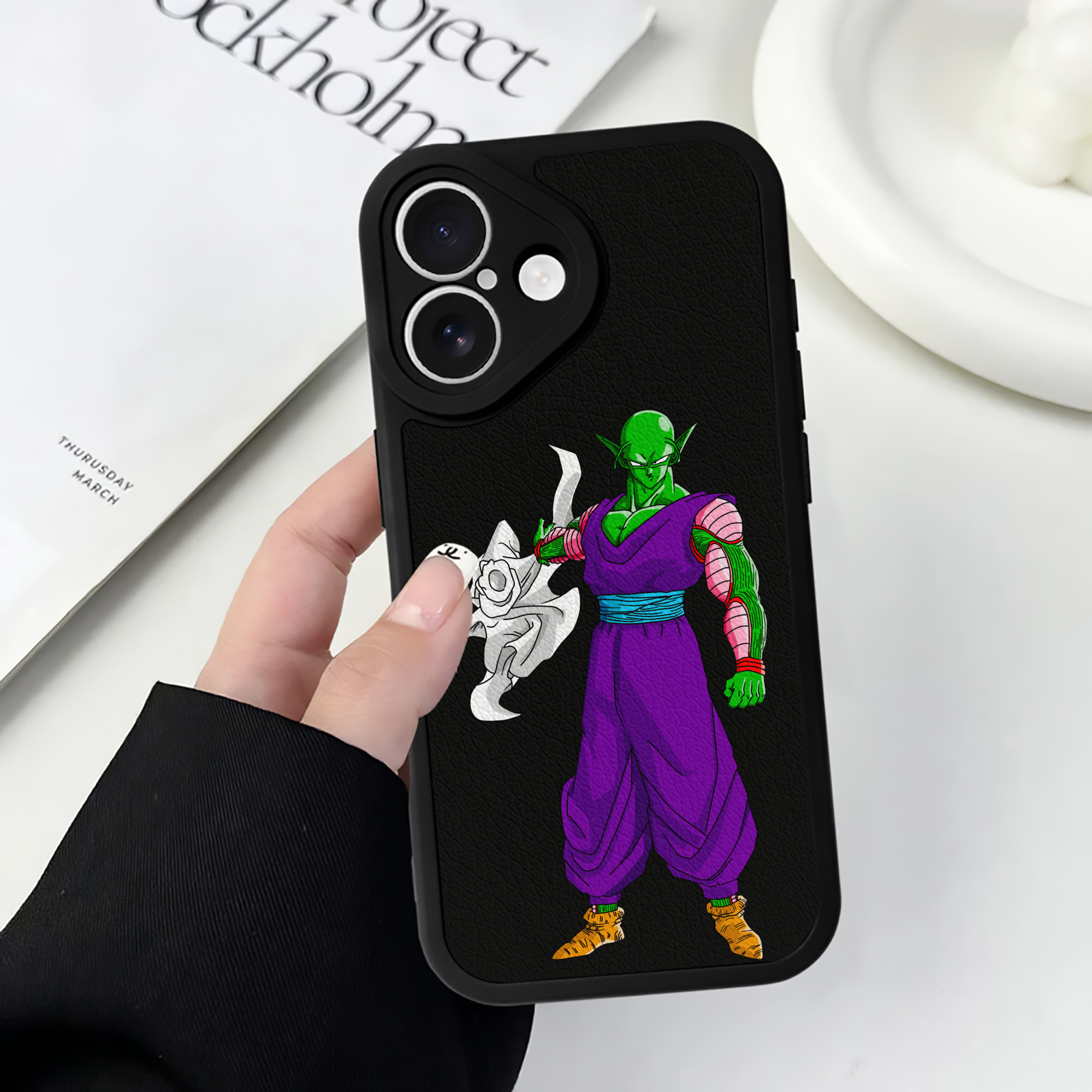 （画像用） ドラゴンボール ピッコロ DRAGON BALL Piccolo 【iPhone 16シリーズ対応】シリコンスマホケース（レザー調） 材質：シリコン